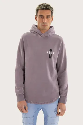 Transitional Wear Promise Dual Curved Hoodie Pigment Grey Ridge