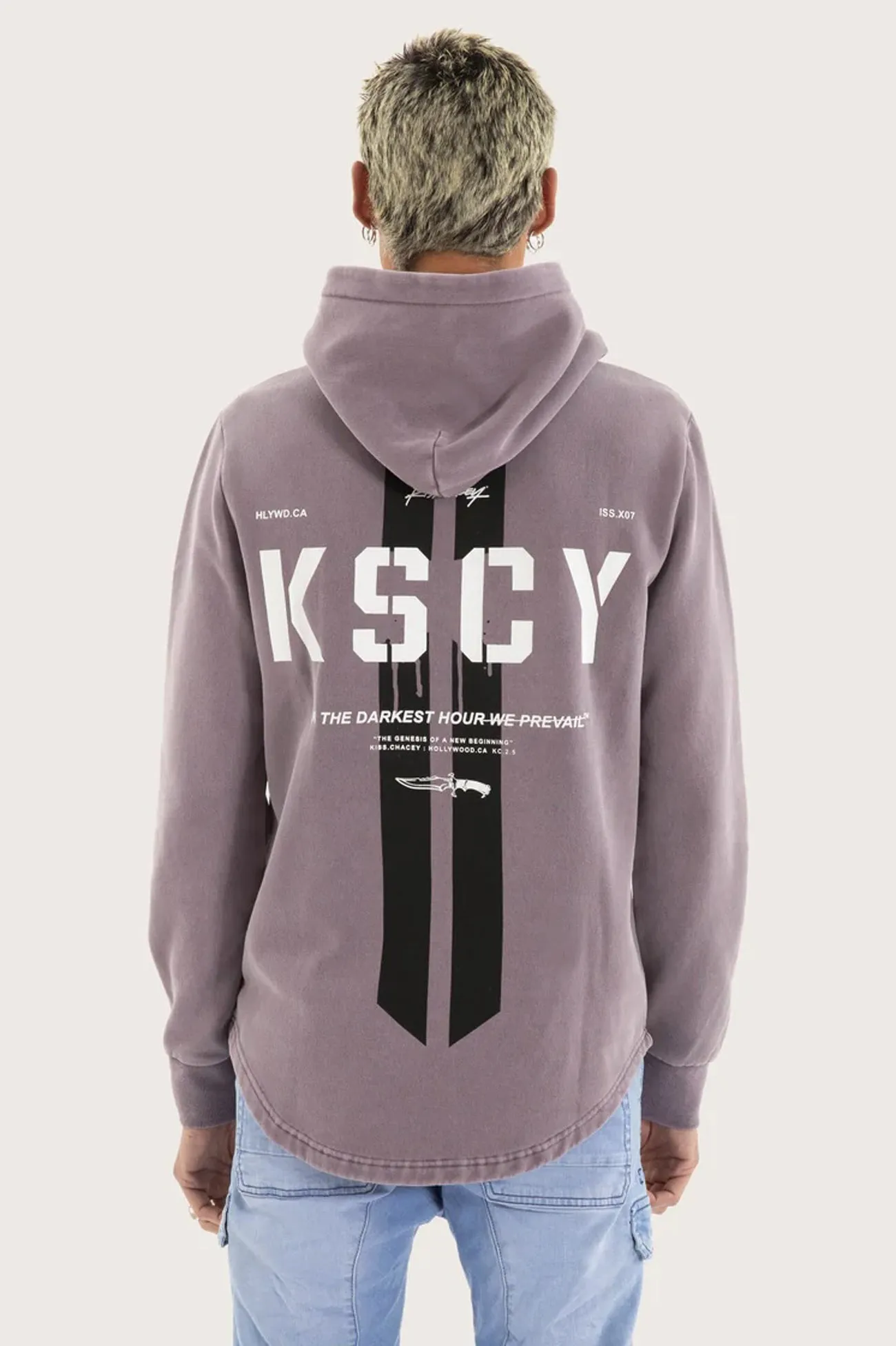 Waist String Timeless Piece Promise Dual Curved Hoodie Pigment Grey Ridge