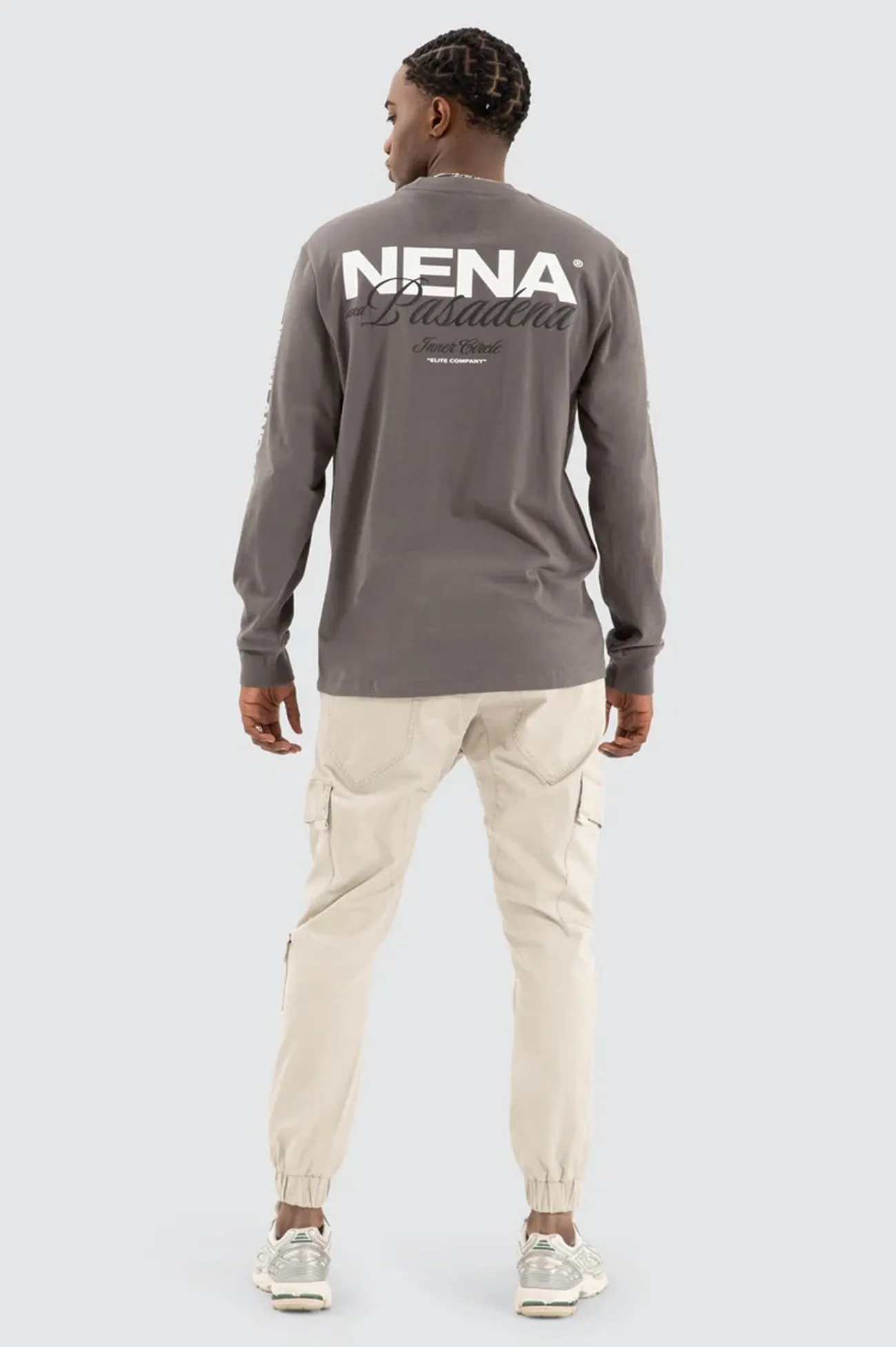 Bright Hue Public Relaxed Long Sleeve Tee Charcoal