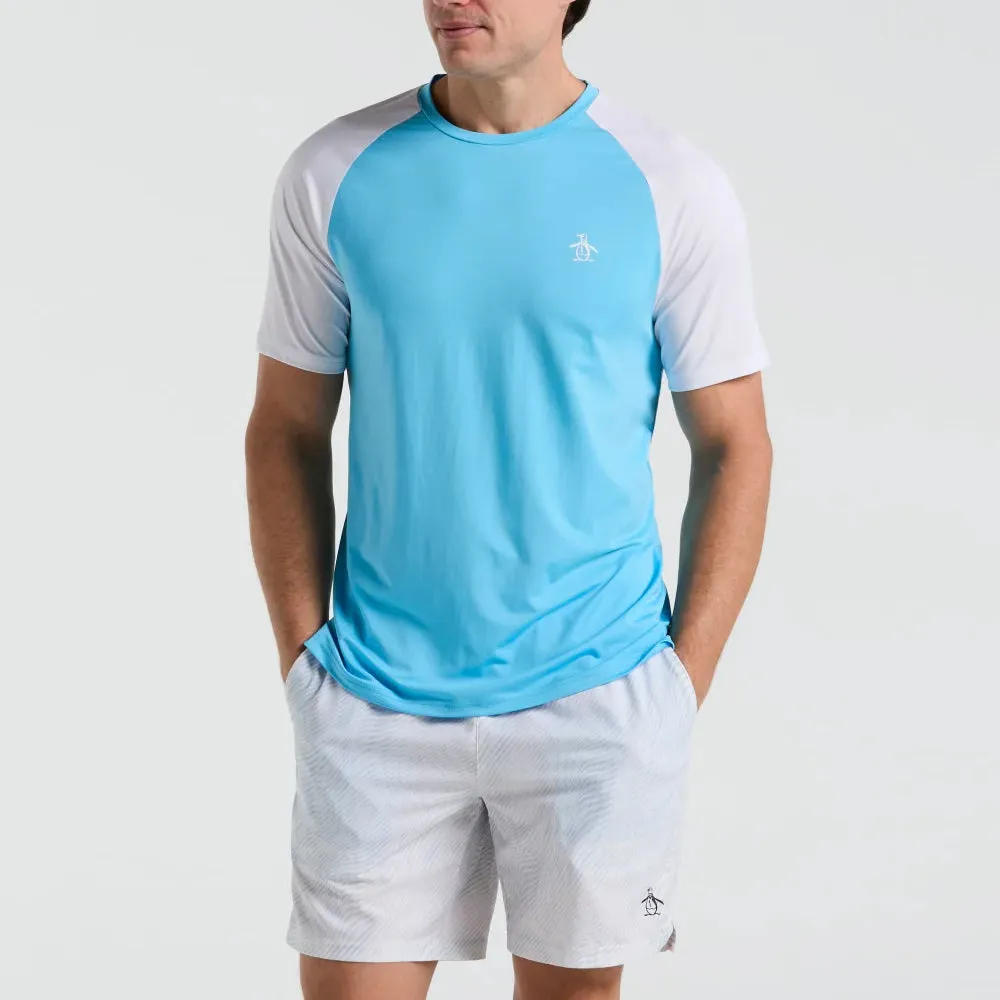Pull - On Penguin Men's Performance 7" Short - Bright White/Multi Sturdy Buttons