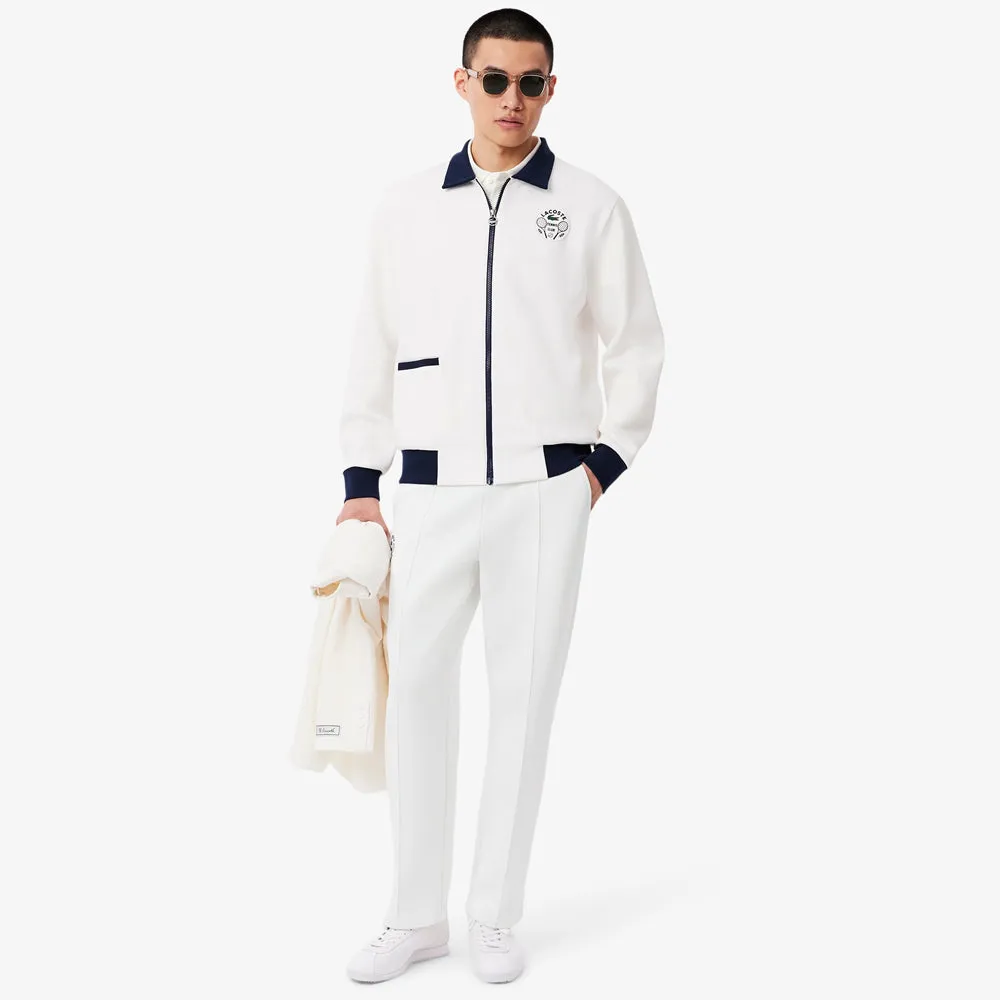Pure Fit Lacoste Men's Heritage Tennis Sweatpants - White Sustain Glow Trans Glow