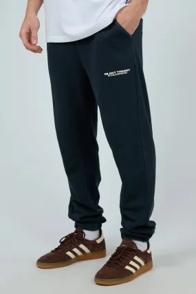Relaxed Style Durable Hemming Essential Theory Track Pant Navy
