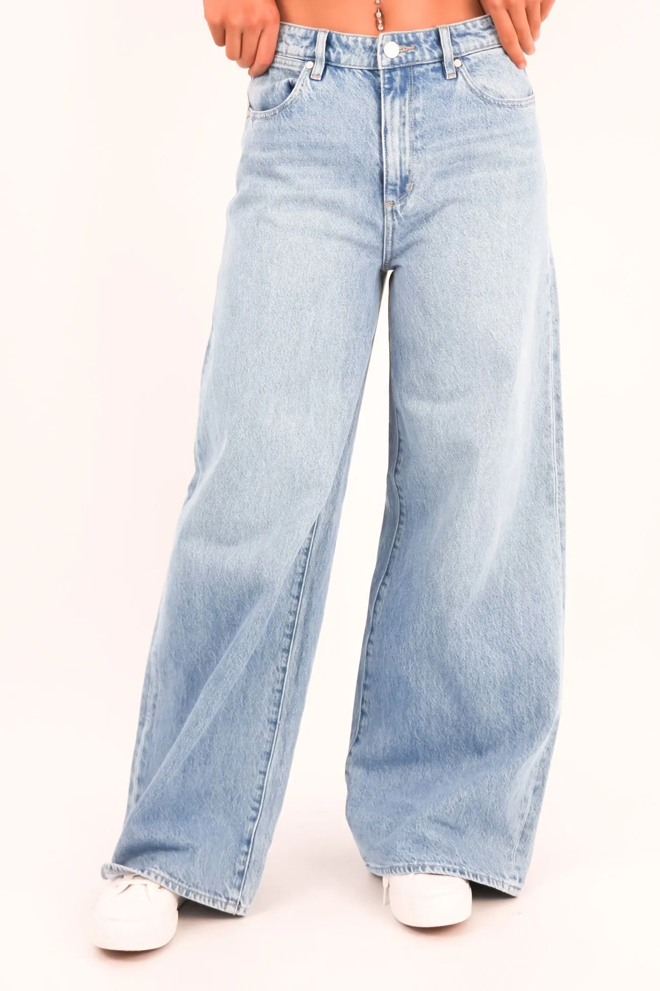 Minimal Edge Garment Washed Softness Mid Stevie Jean Blue Velvet