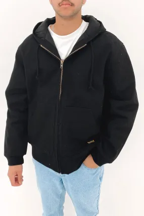 Recycled materials MultiPocketLayout Thrills Union Hood Jacket Black
