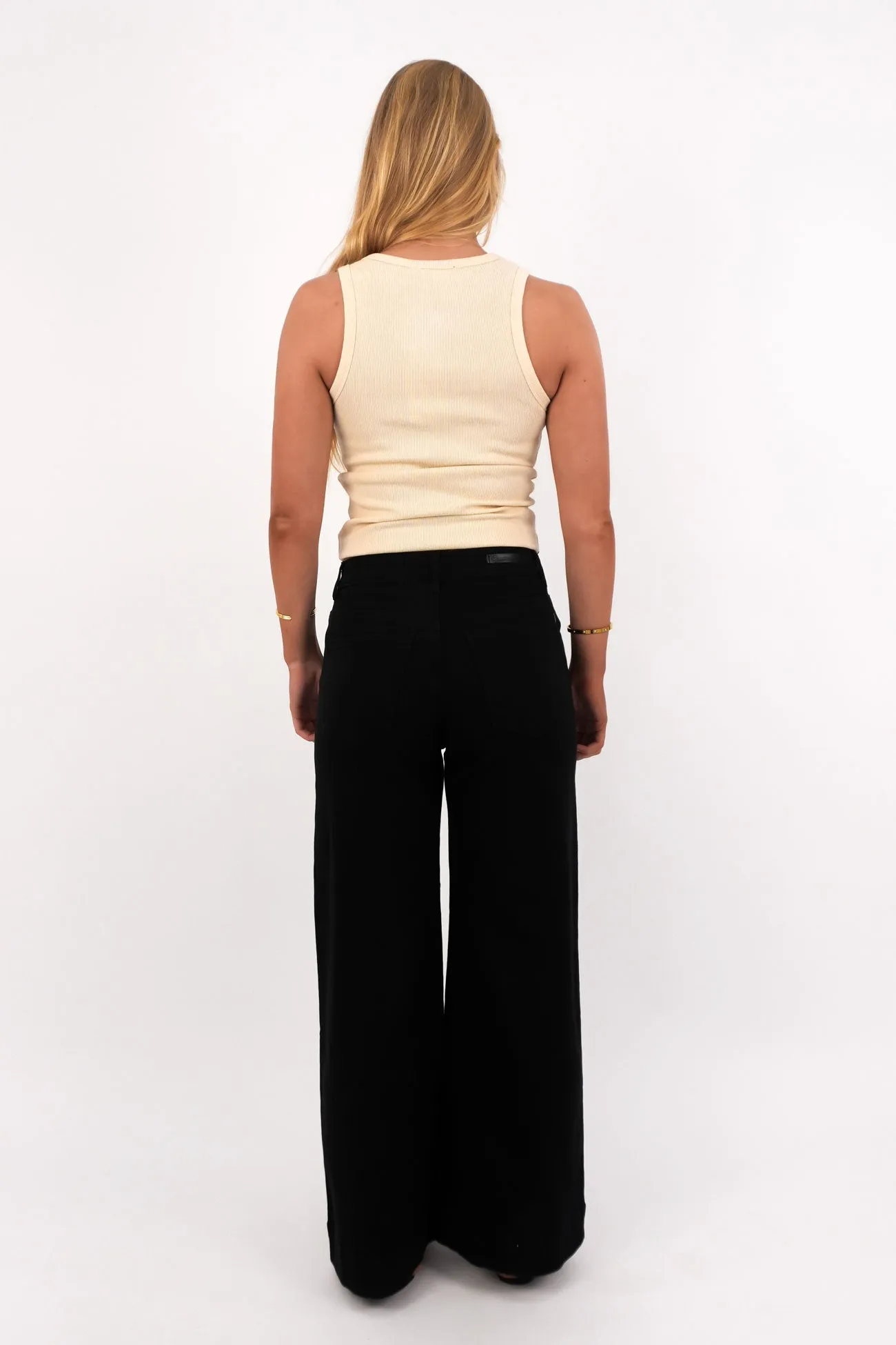 Raw Hem Design Owen Jean Black