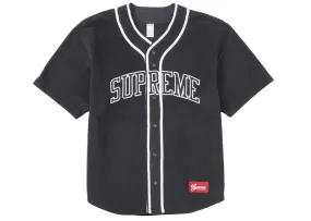 Comfortable hem Supreme Polartec Baseball Jersey Black