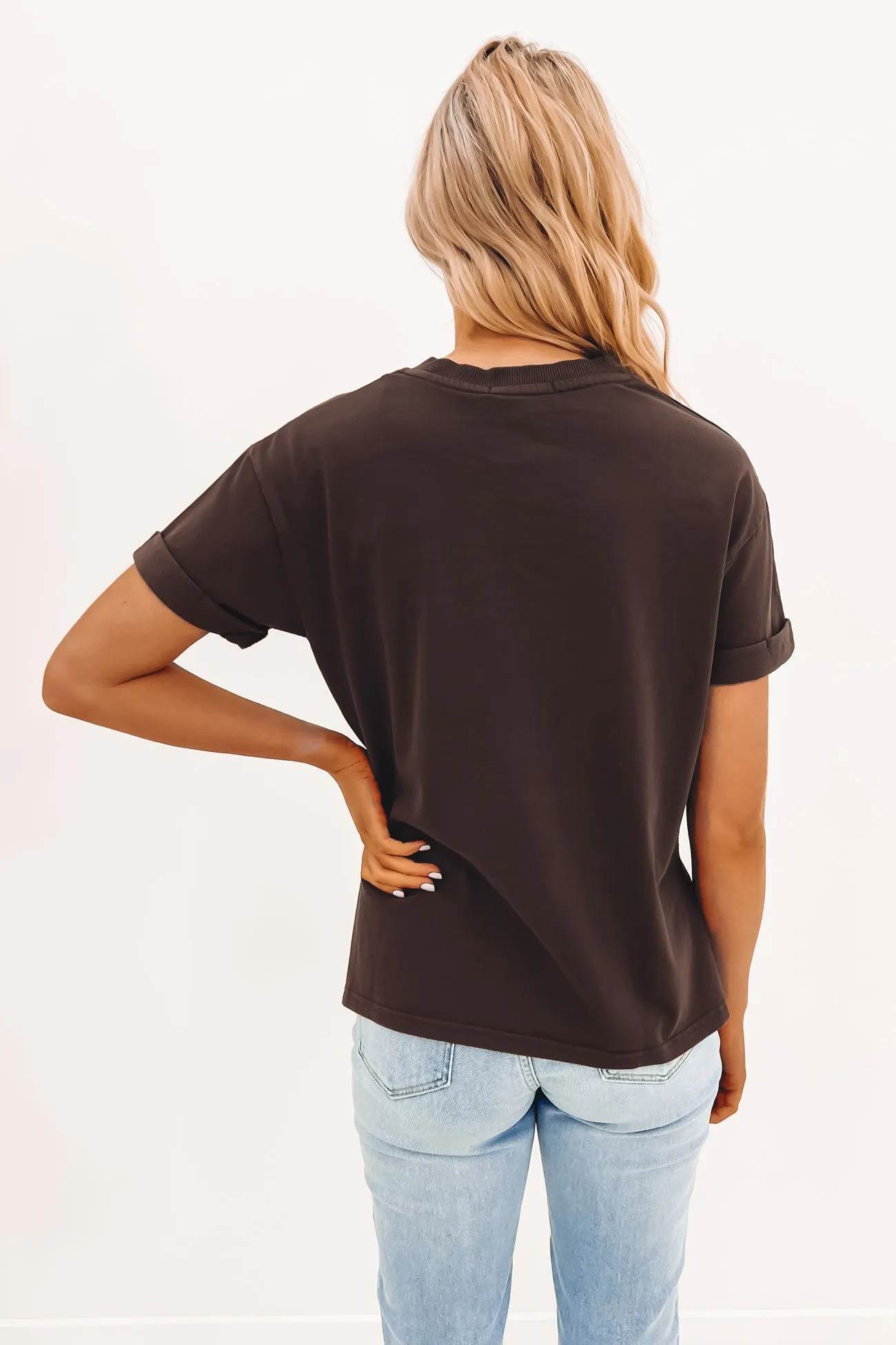 Chic and Cozy AAE Washed Tee Brown