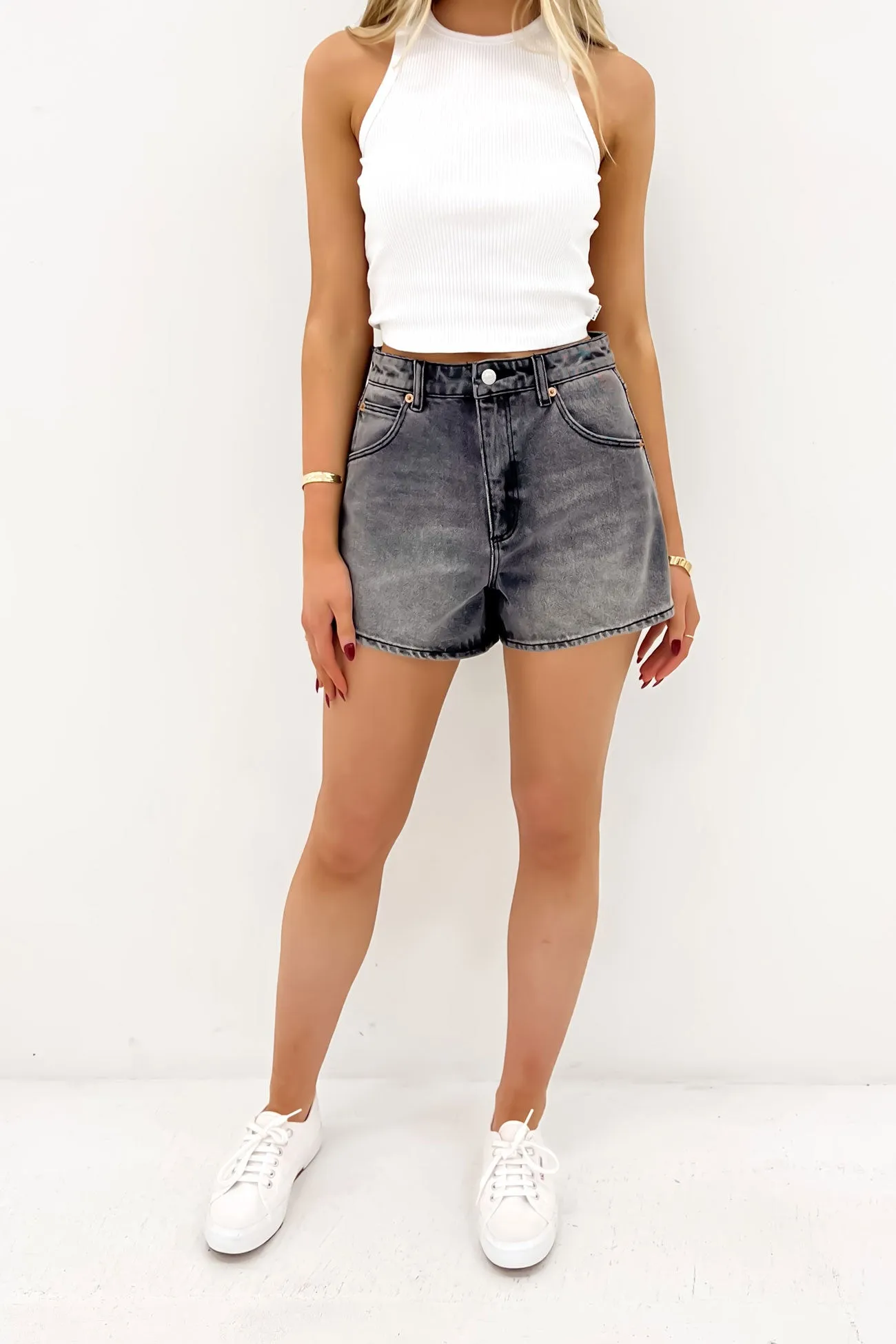 Tear Resistant Weave garden party wear Mirage Short Worn Black