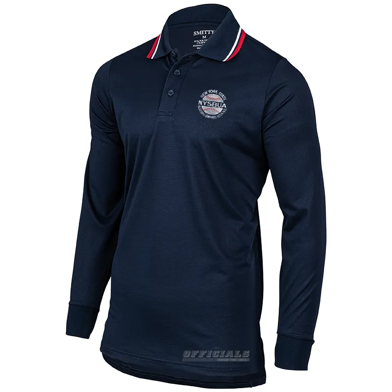 NYSBUA Logo Long Sleeve Umpire Shirts Functional Pocket Abrasion resistant