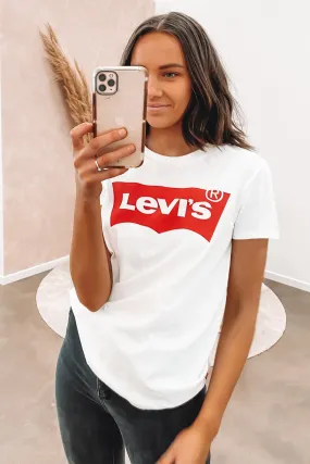 The Perfect Tee Batwing White Cozy Feeling
