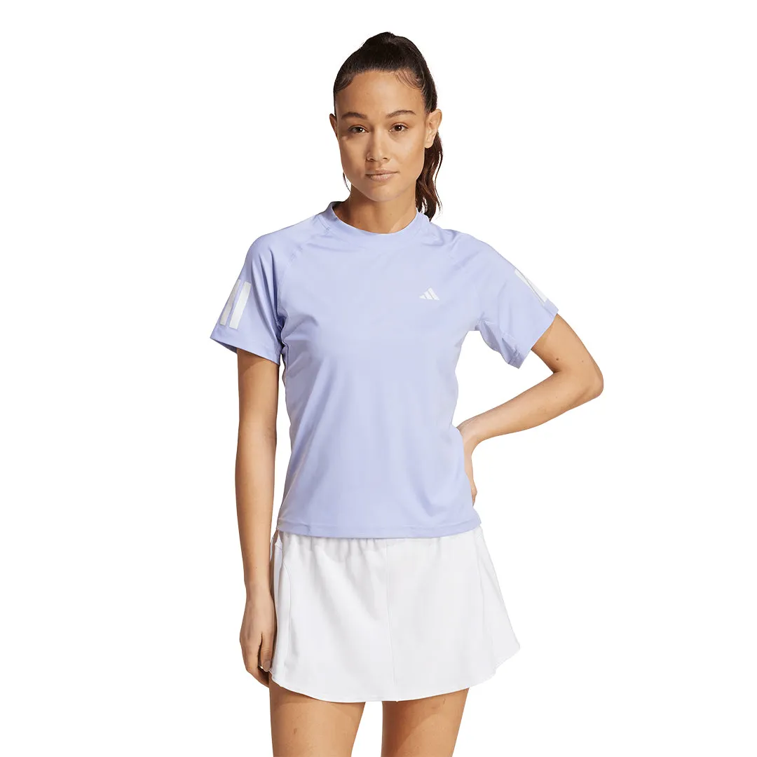 Design Edge Move Fast QuickDryFabric adidas Women's Club Tee - Violet Tone