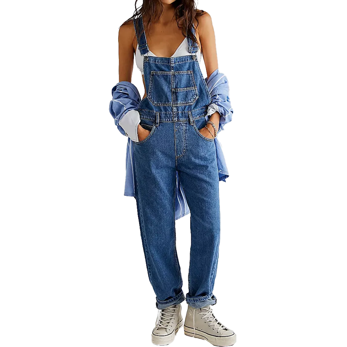 Women's Ziggy Denim Overall Smart Casual Fitted waist