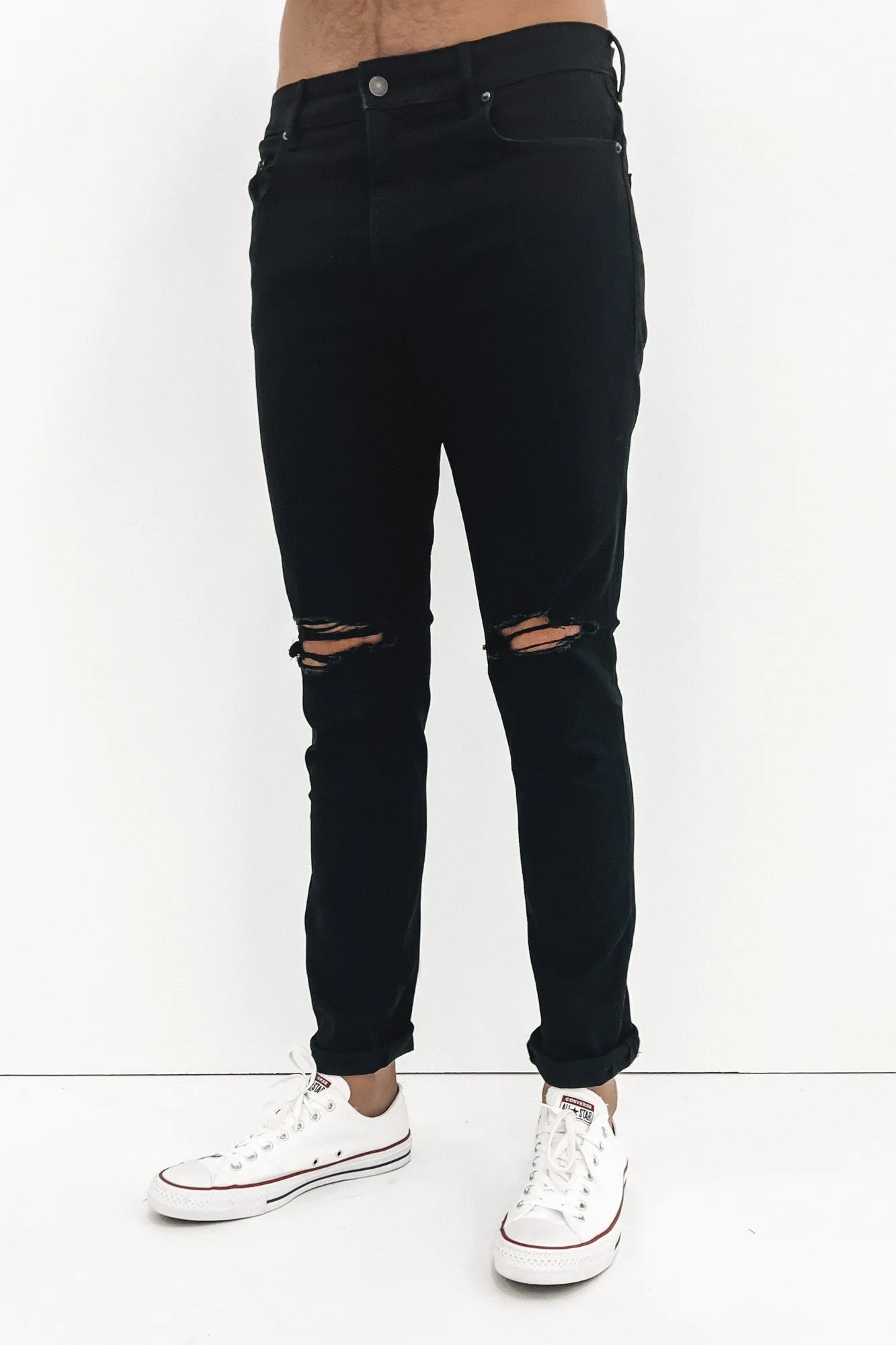 R2 Slim Jean Custom Destruct Night Out Everyday Holiday Vibes