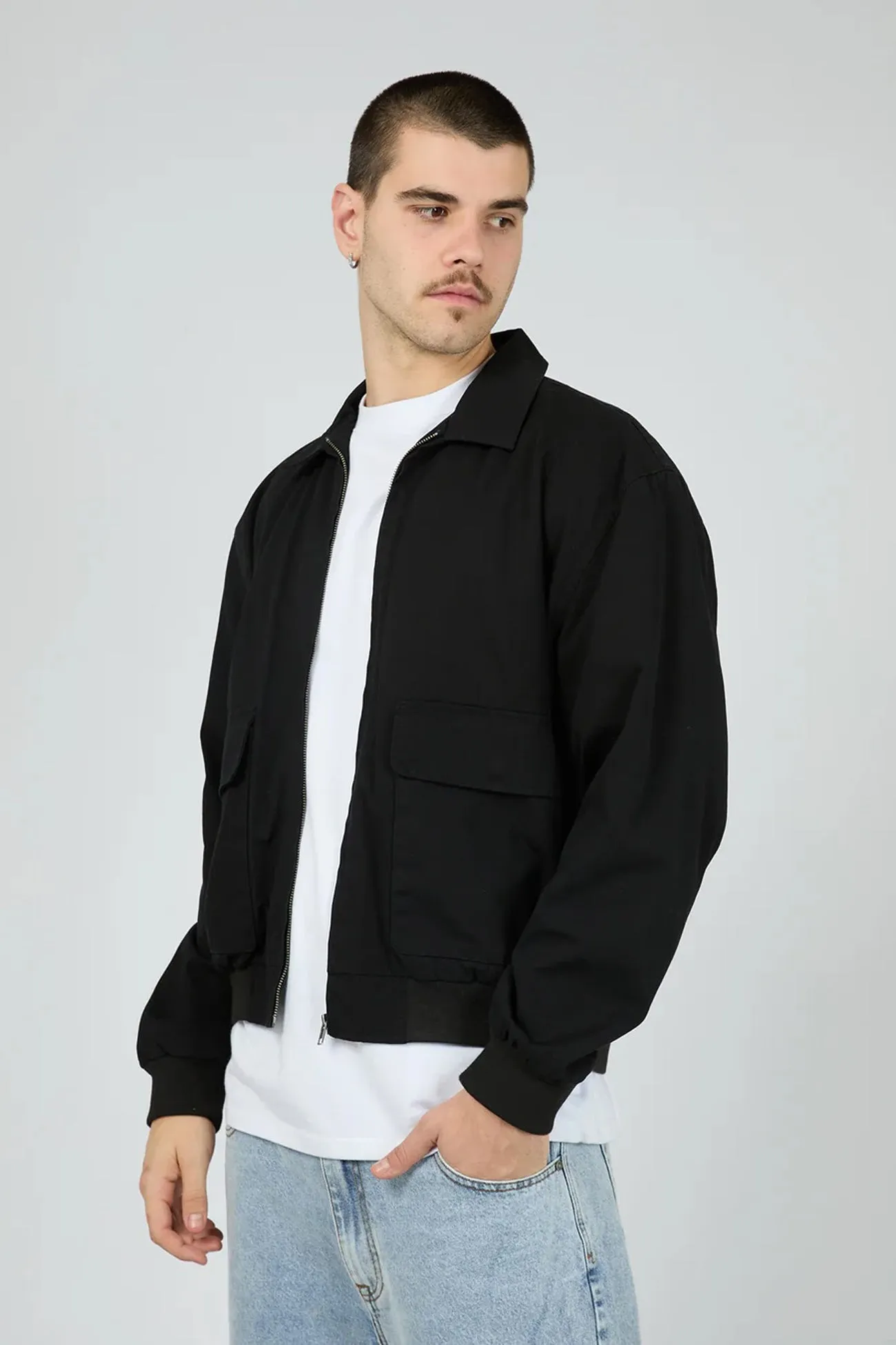Ranger Jacket Washed Black New Cut Durable Water Repellent