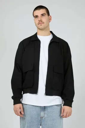 Durable Chill Piece Athletic Tailored Fit Ranger Jacket Washed Black