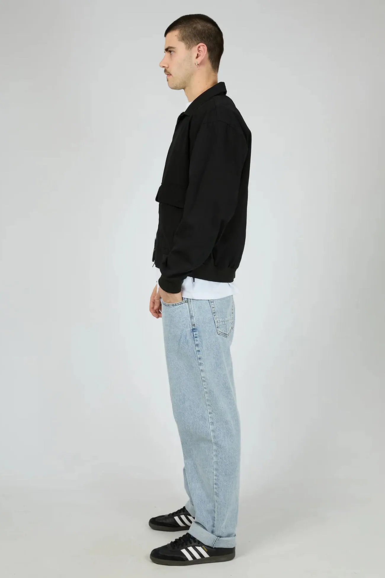 Weekend Chill Style Ranger Jacket Washed Black
