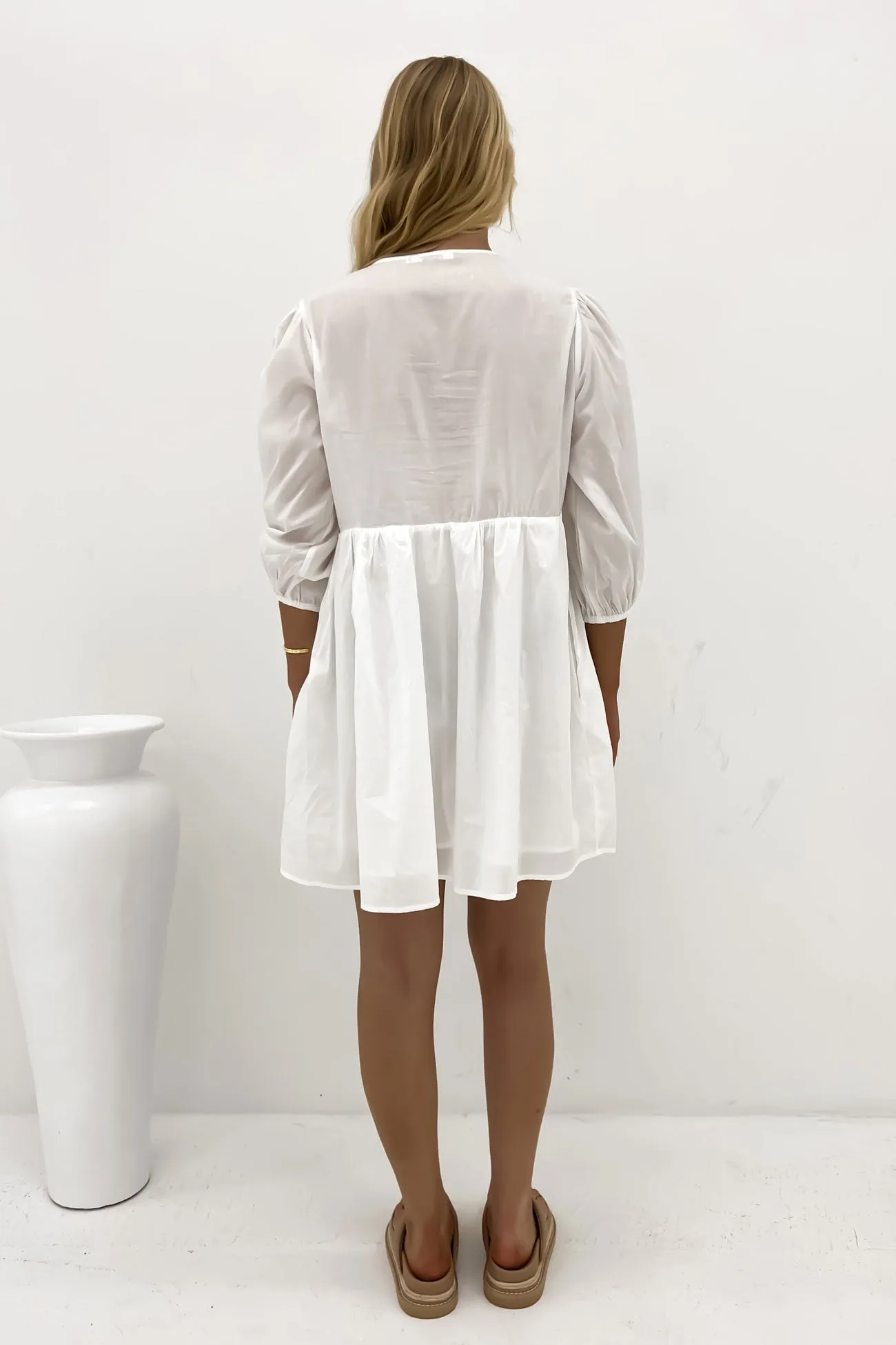 Sophisticated Fit Rata Dress White
