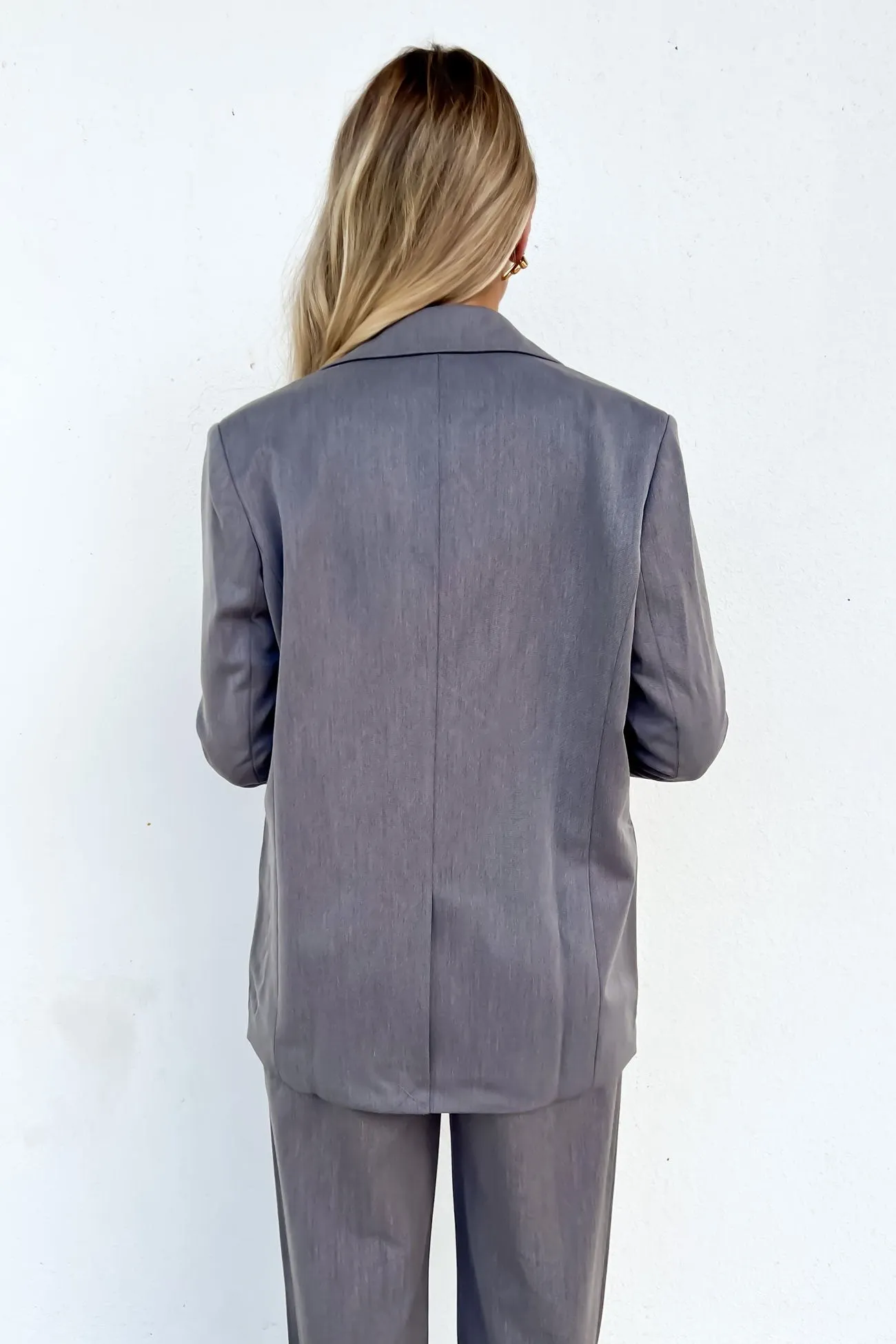 Windproof Construction Lottie Blazer Charcoal