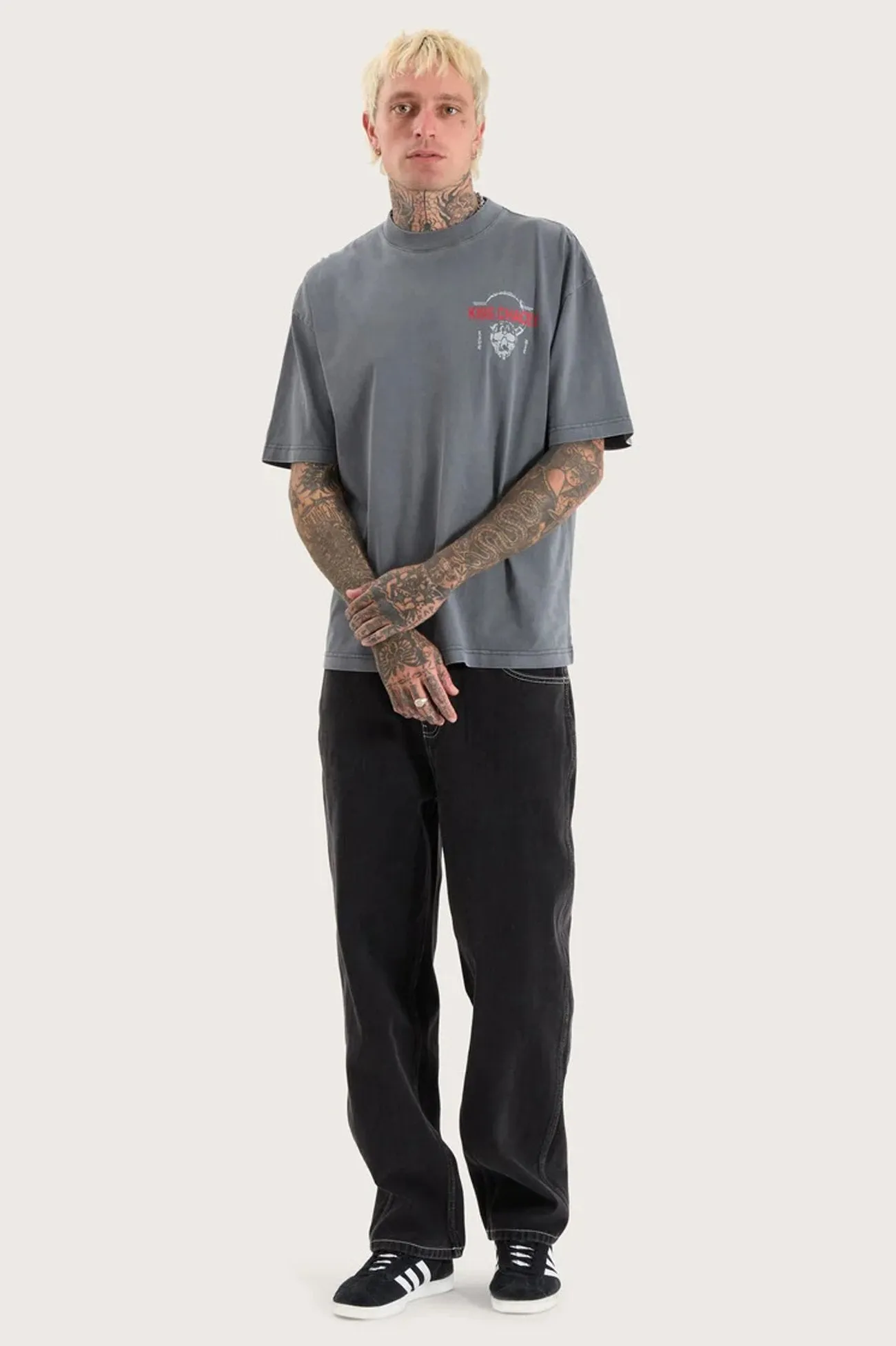 PreShrunkCotton Rebel Street Tee Pigment Charcoal
