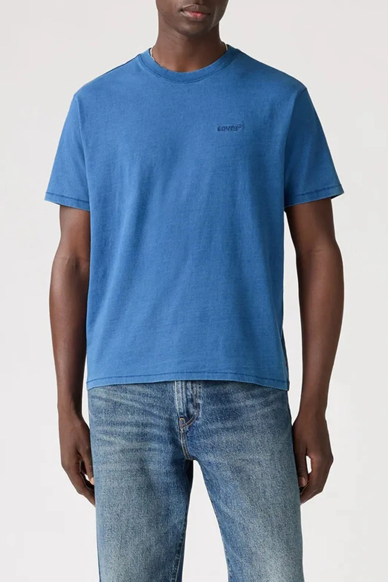 Evergreen Casual Statement Red Tab Vintage Tee True Indigo Mid Indigo