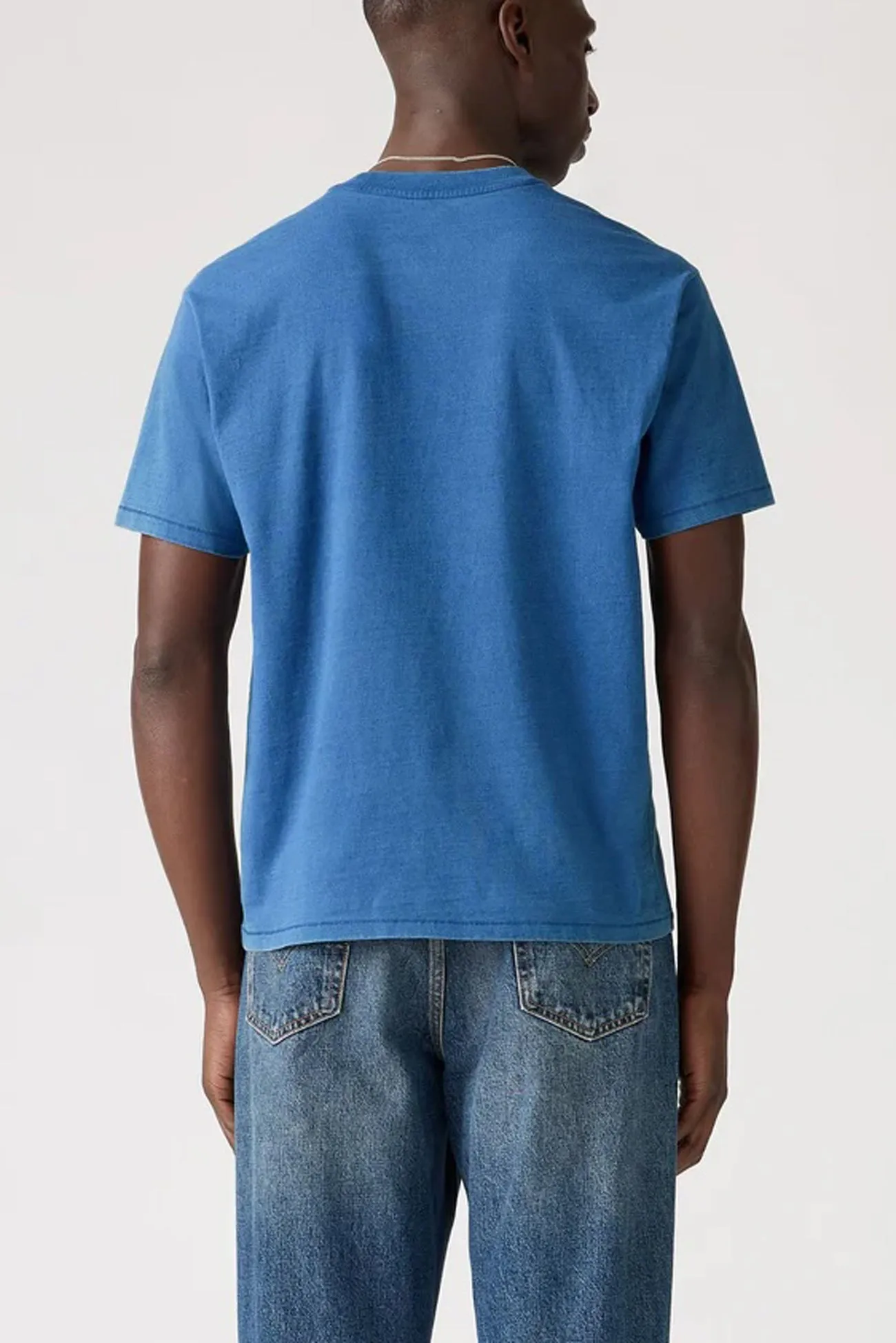 Quick Fit Casual Statement Red Tab Vintage Tee True Indigo Mid Indigo