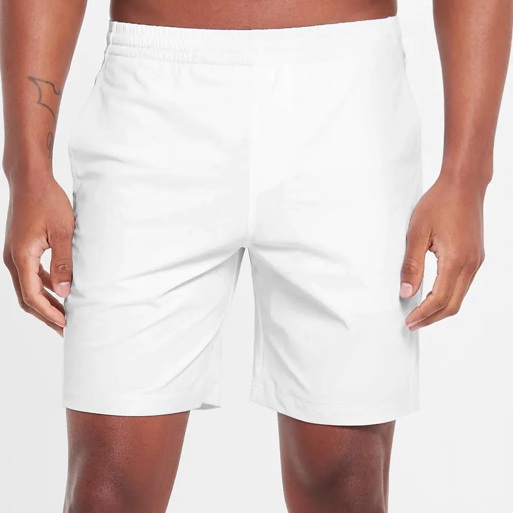 Redvanly Men's Byron Shorts - Bright White Straight Twill Weave easy - care