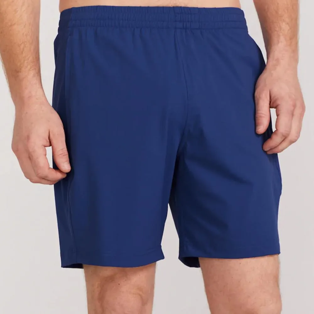 Lace trim Elastic cuffs Redvanly Men's Byron Shorts - Mazarine Blue Well - Tailored