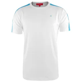 Ruffled details All Day Comfort Redvanly Men's Lafayette Crew - Bright White Patterned Design