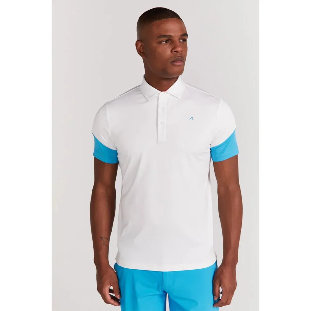 Everyday Wear Skinny Fit Redvanly Men's Riley Polo - White V-Neck