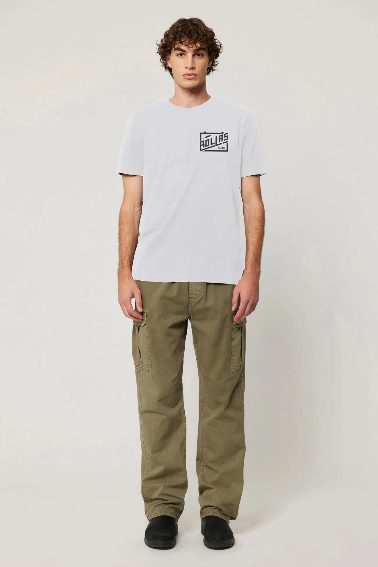 Reinforced Shoulders Streetwear Style Reg Auto Co Tee Vintage White