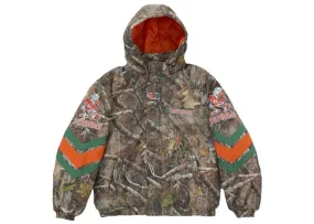 Multi - purpose Supreme Mitchell & Ness Ncaa Hooded Stadium Jacket Woodland Camo