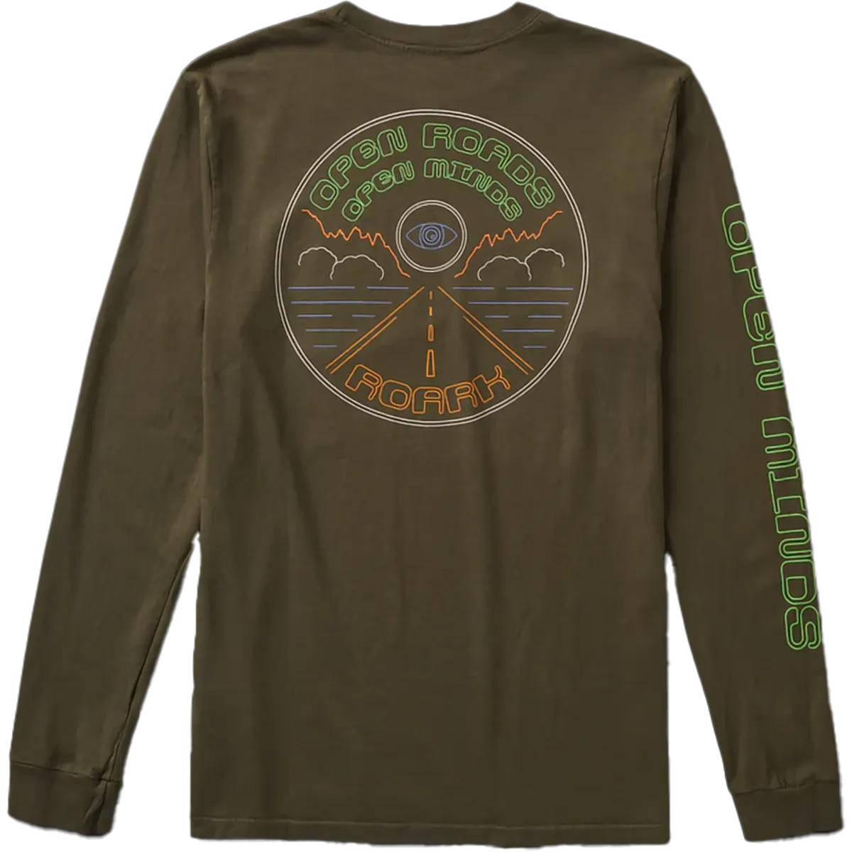 Moisture Management Fabric Relaxed Dress Men's Open Roads Long Sleeve Premium Tee