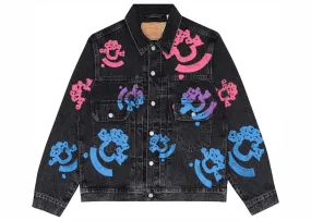 Corduroy Reinforced Denim Tears Bstroy Tears Type-2 Denim Trucker Jacket Washed Black
