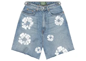 Waistband Design Denim Tears X Levi'S Cotton Wreath Jean Short Light Wash