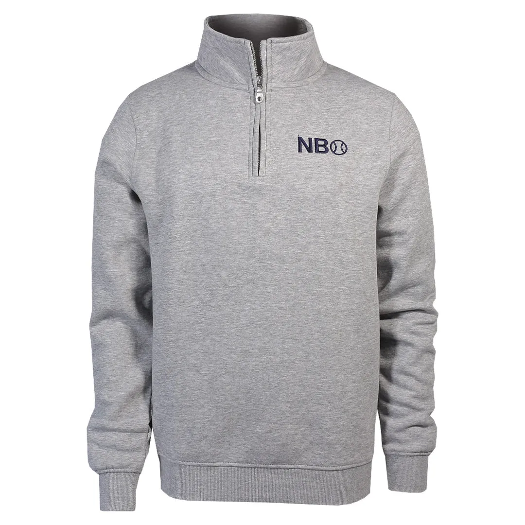 EcoConscious Production NonSlipGrip NBO Toronto Premium 1/4 Zip Sweatshirt - Grey Layer Ready