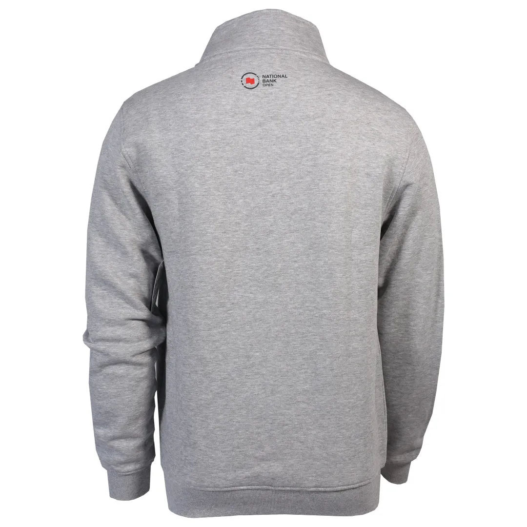 Reinforced NBO Toronto Premium 1/4 Zip Sweatshirt - Grey Collar design