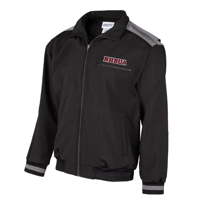 Long Sleeve Hypoallergenic Fibers NHBUA Logo Full Zip Thermal Fleece Umpire Jacket