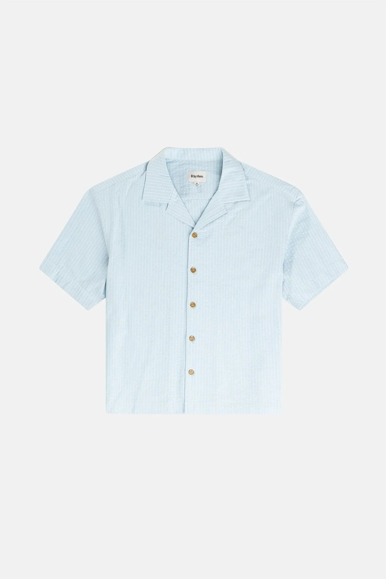 Relaxed Check Short Sleeve Shirt Blue Geometric Shape