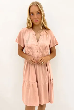 Neat Stitch Classic Movement Blaire Mini Dress Blush