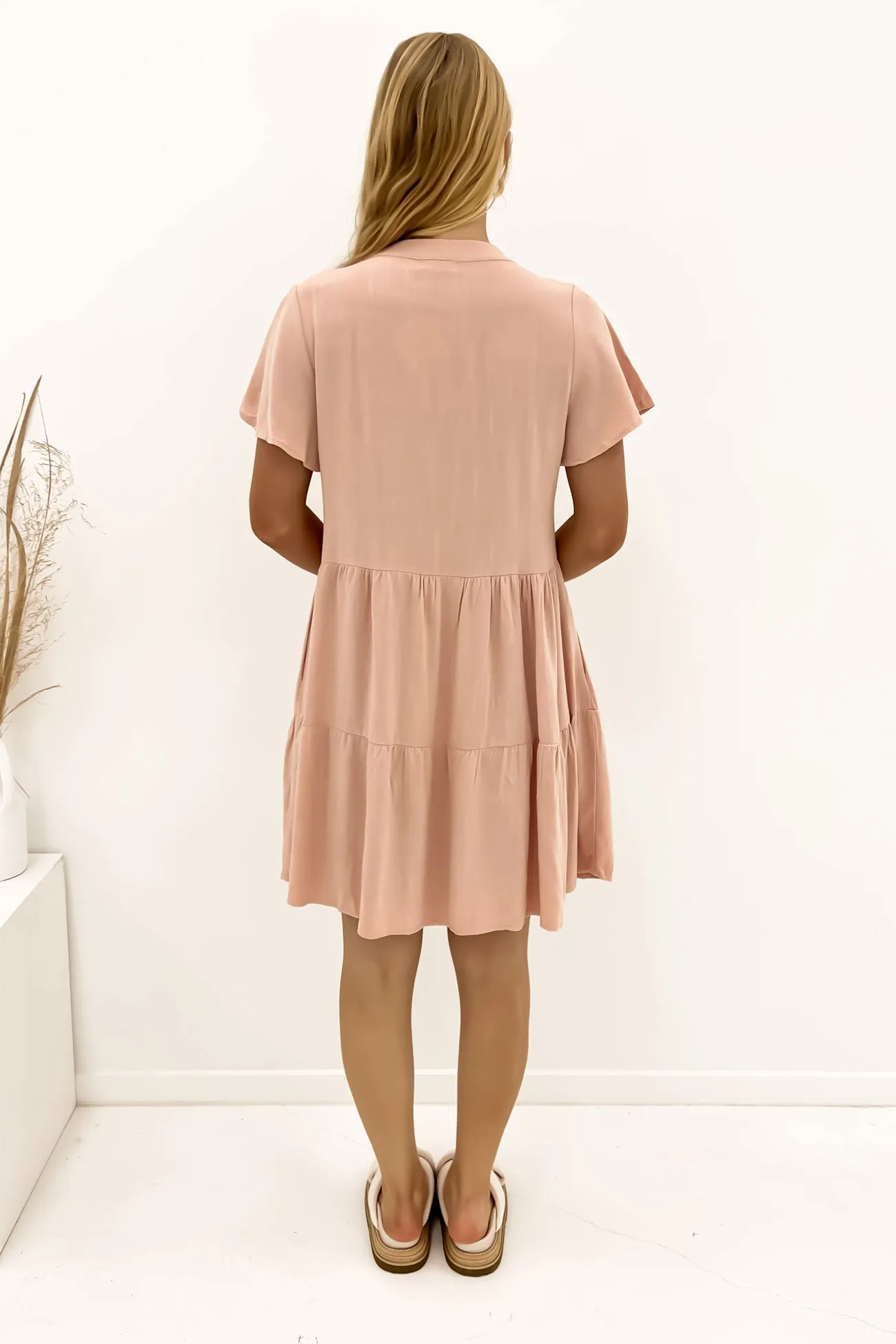 Blaire Mini Dress Blush Outfit Core