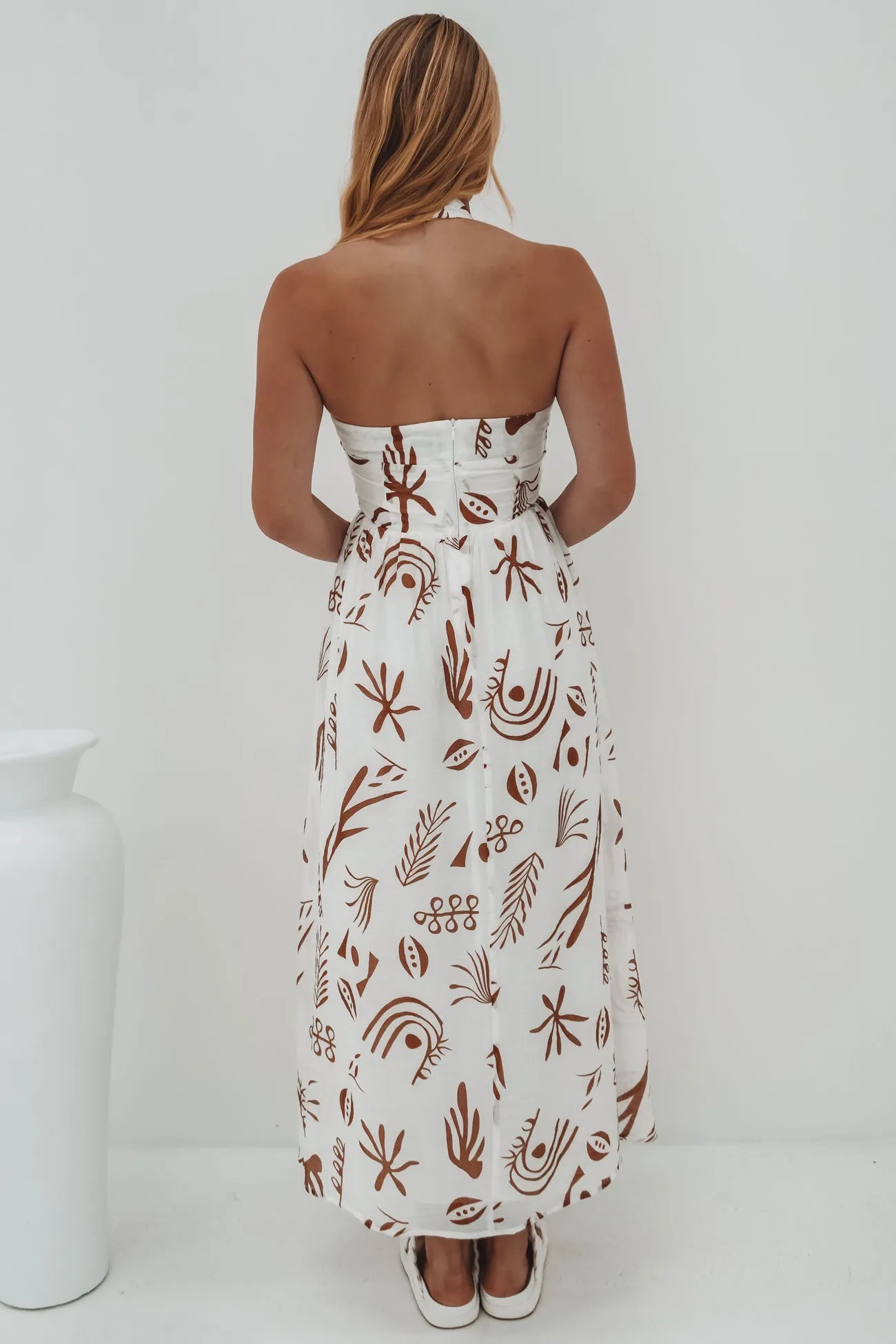 Starla Midi Dress Kalahari Brown Summer Mood Chill Comfort