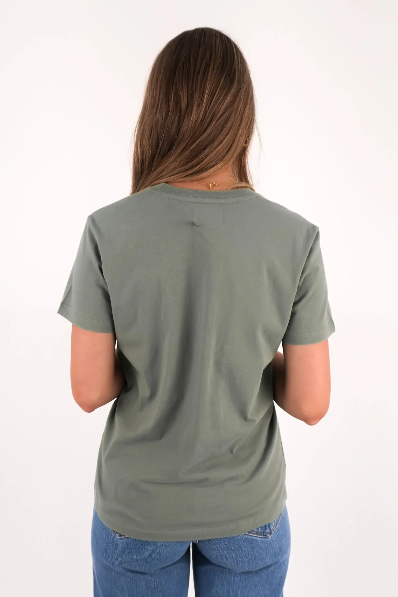 Relaxed Tee Moss Green Relaxing Day
