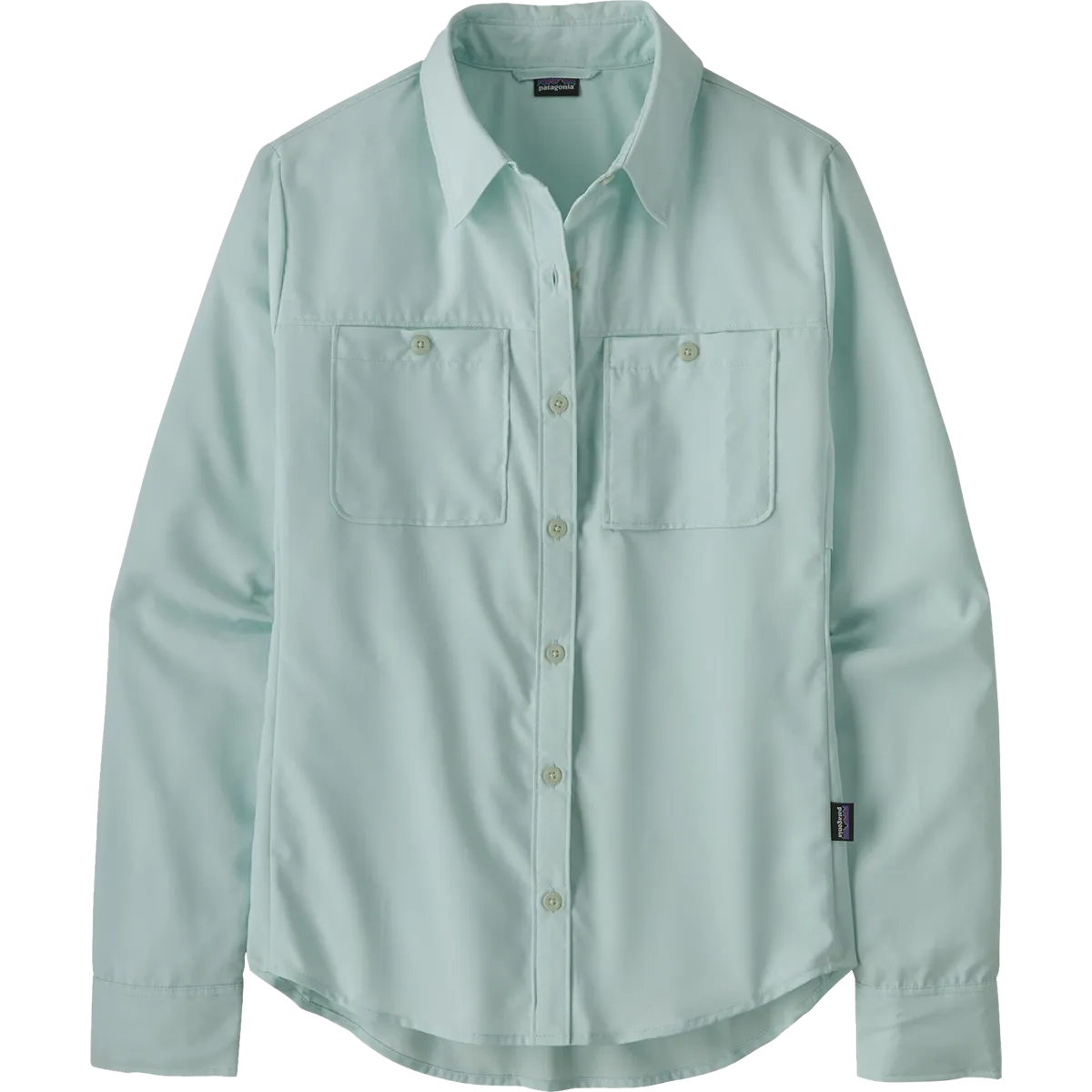 Stretch waistband Weighted Hem Women's Long Sleeve Self-Guided Hike Shirt