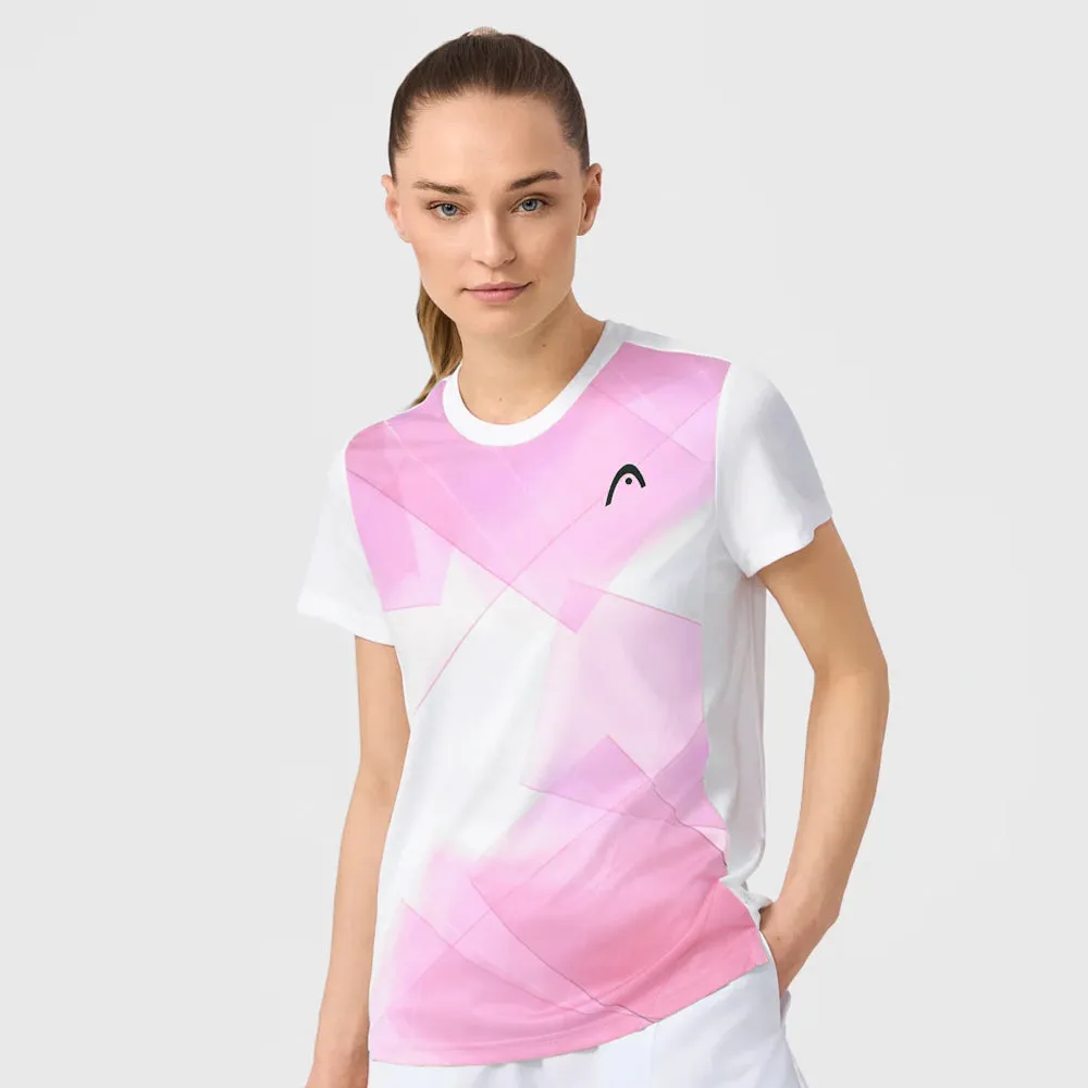 Reliable Head Women's Tie-Break Tee - Print Vision/Alight Lilac Embellished