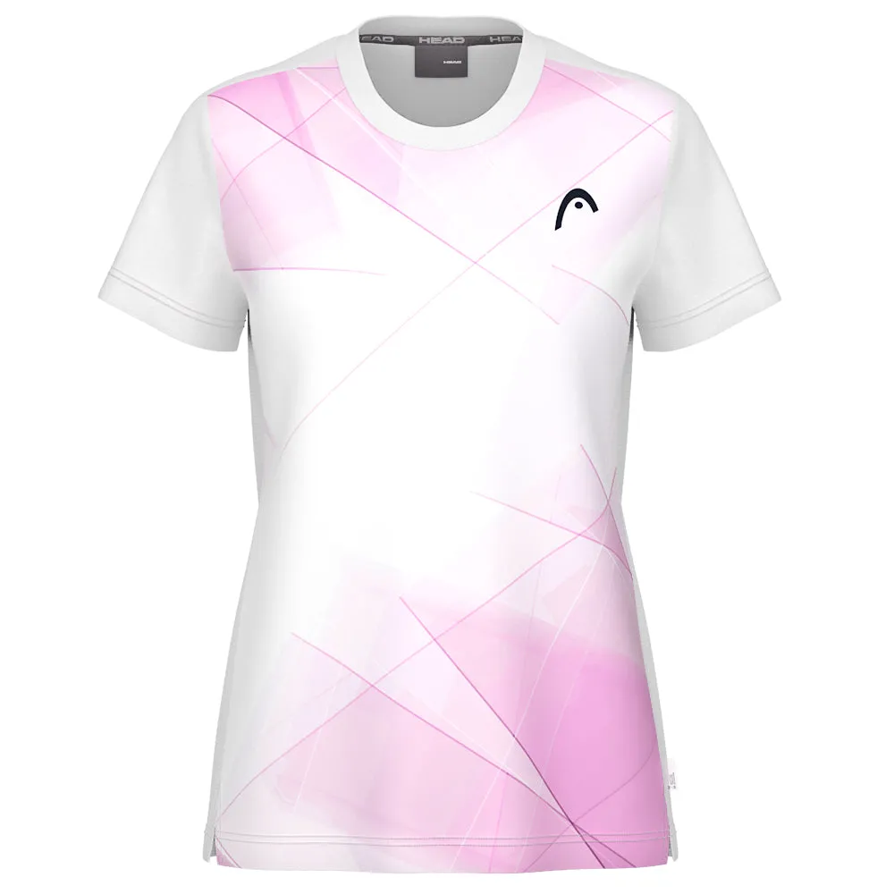 Reliable Head Women's Tie-Break Tee - Print Vision/Alight Lilac silk material