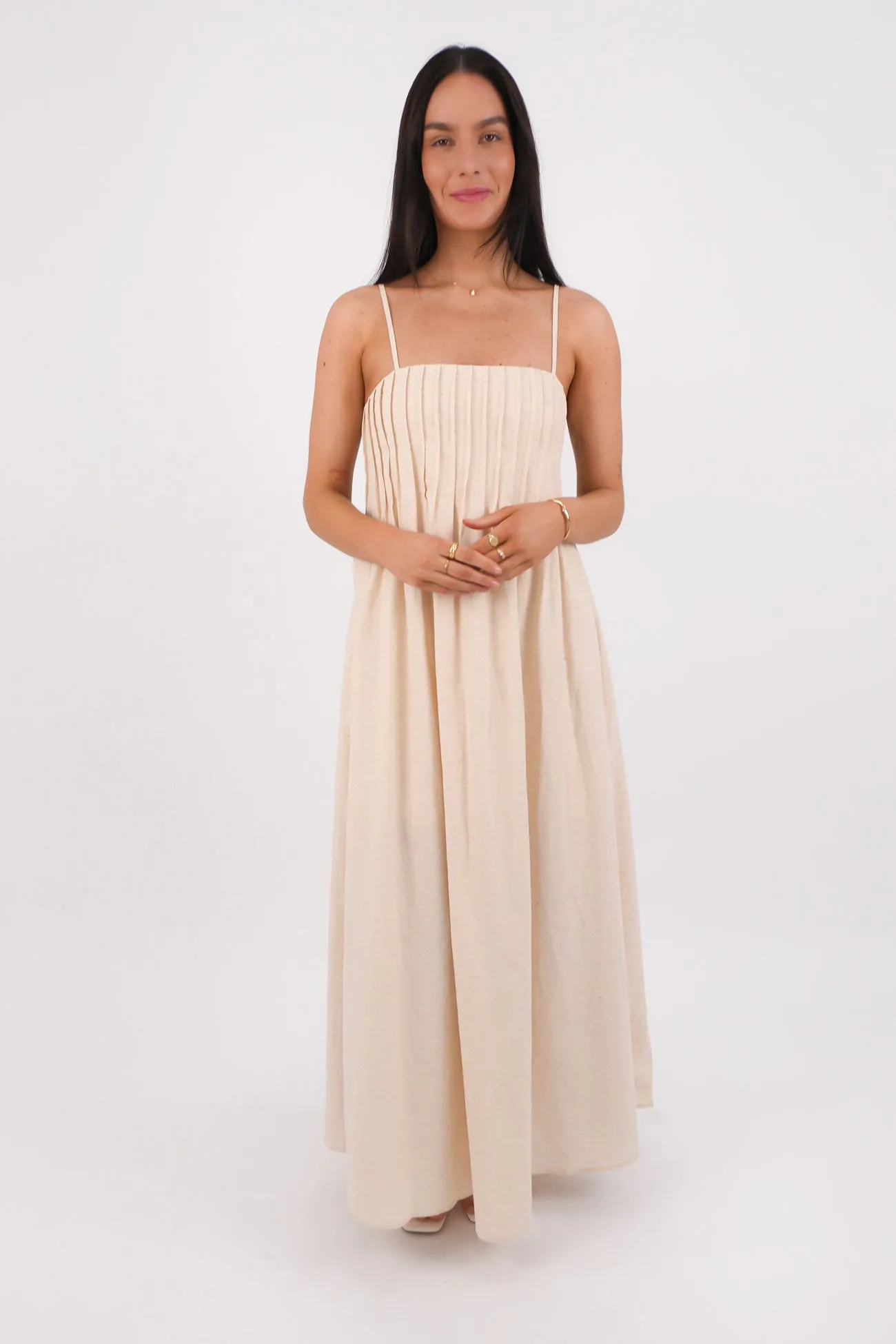 Pure Stitch Effortless Pair Renn Maxi Dress Beige