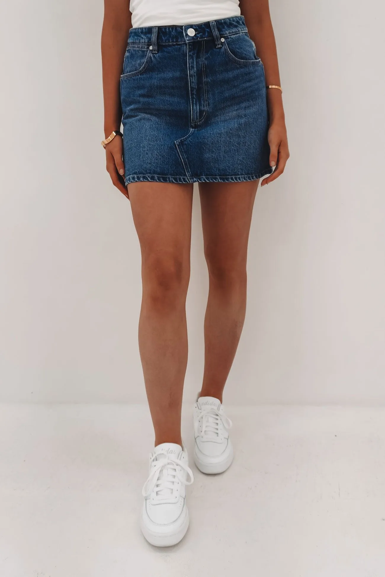 Repair Mini Skirt Mid Days Indigo Sophisticated Mood Polished Look