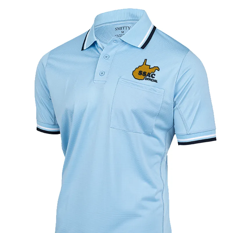 Lightweight Feel Resort Wear West Virginia SSAC Logo Umpire Shirts