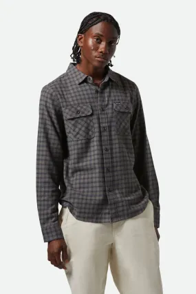 Bowery Light Weight Ultra Flannel Charcoal Ray Flower Black Winter Layering
