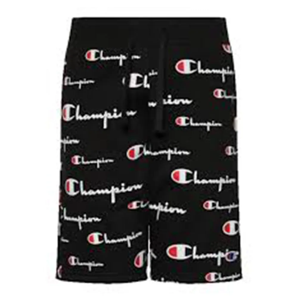 Stretchable Fabric Reverse Weave All Over Print Cut Off Shorts